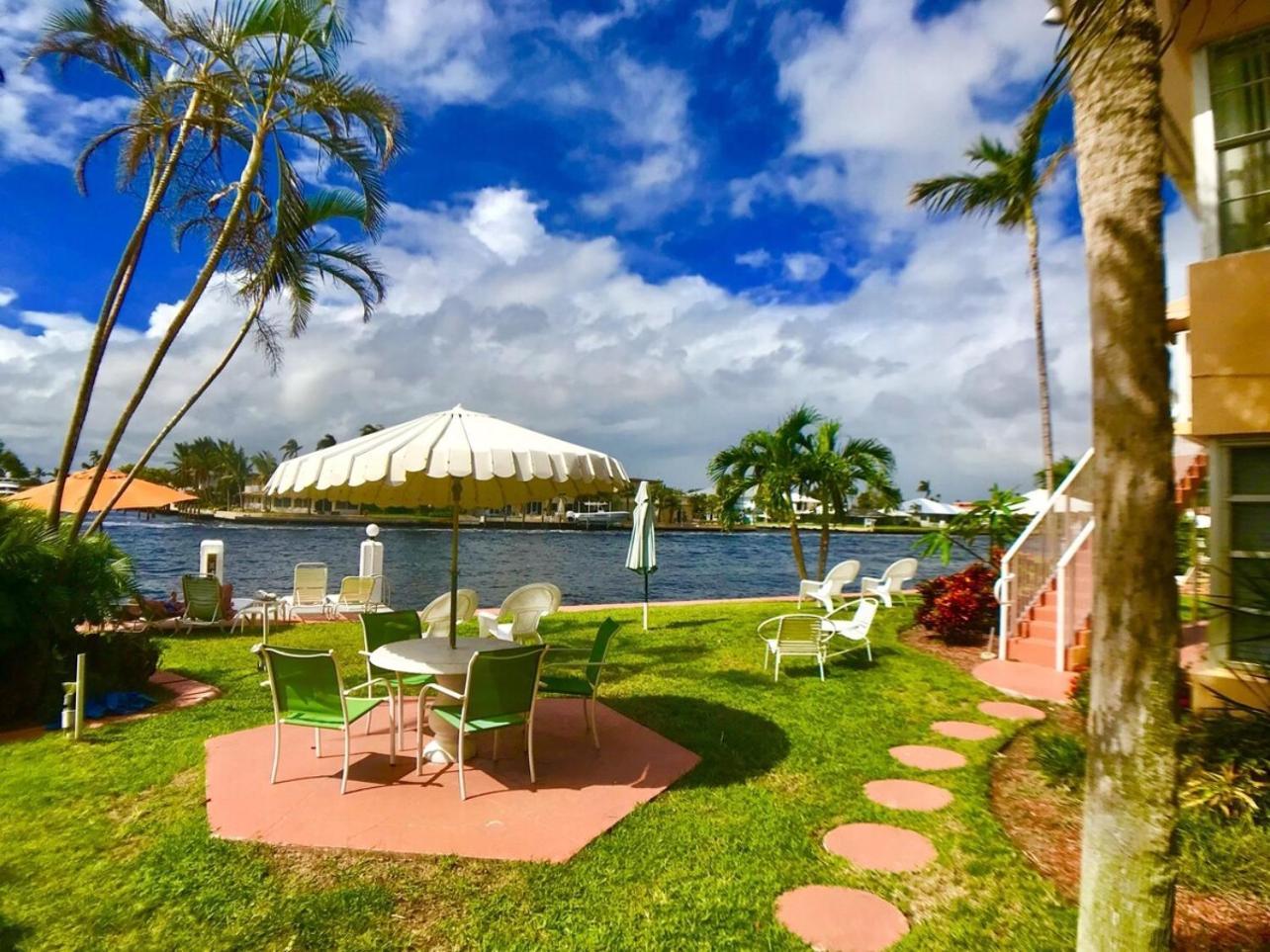ポンパノビーチ Studio Intracoastal Views! 5 Min Walk To The Beachヴィラ エクステリア 写真