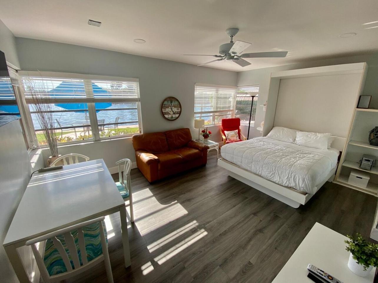 ポンパノビーチ Studio Intracoastal Views! 5 Min Walk To The Beachヴィラ エクステリア 写真