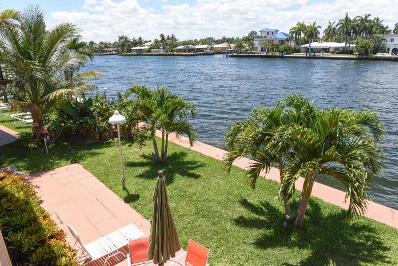 ポンパノビーチ Studio Intracoastal Views! 5 Min Walk To The Beachヴィラ エクステリア 写真